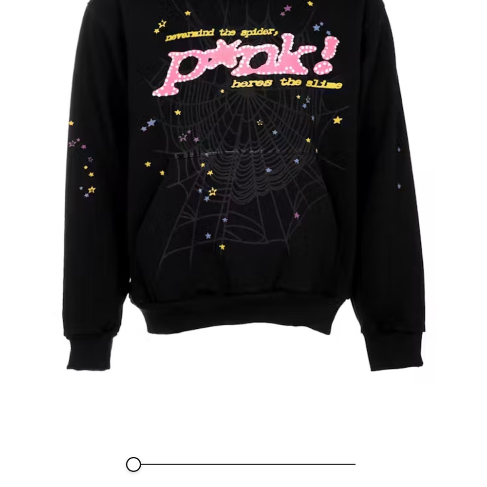 Spyder Black sweat shirt with Pink and Yellow